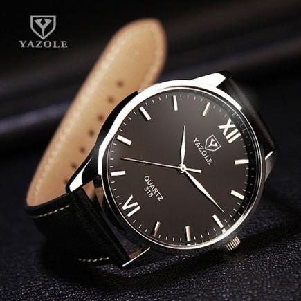 Tectores 2018 Fashion Multifunction Luxury Fashion Leather Mens Glass Quartz Analog Wristwatch Noctilucent Watches