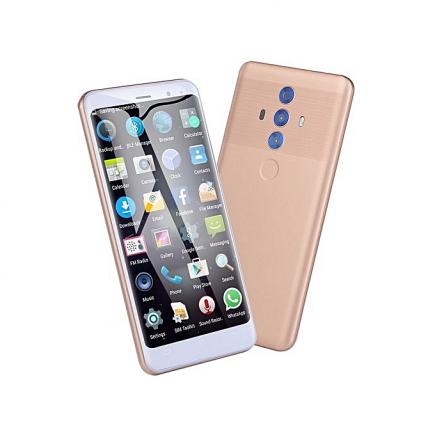 Generic 5.0 Inches Quad Core（4GB RAM+32GB ROM ） Smartphone Cell Phone For Android  Dual Sim Dual Stand-golden