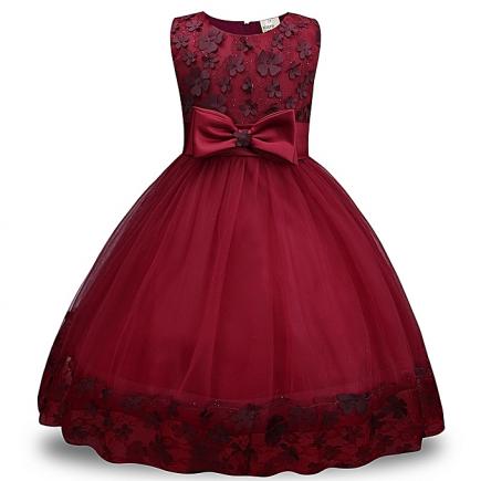 Children Dress Lace Dress Girls Bow Dress Skirt