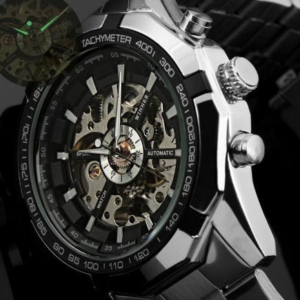 Mens Watches Top Brand Luxury Winner Fashion Skeleton Clock Men Classic Sport Watch Automatic Mechanical Watch Relogio Masculino