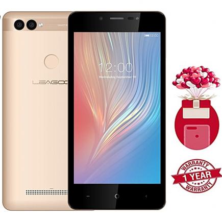 LEAGOO POWER 2 (2GB+16GB) 5.0 Inch HD IPS Display Face Fingerprint Unlock Smart-gold