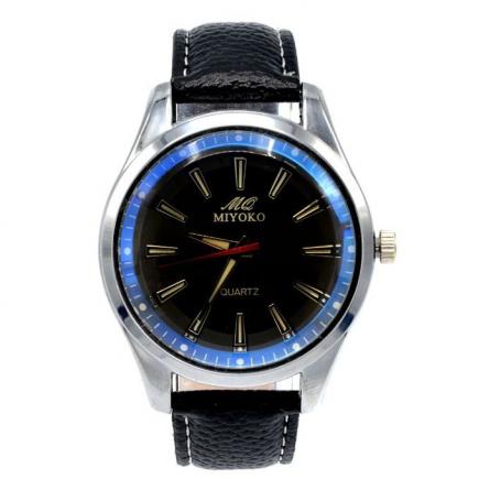 Miyoko Leather Watch - Black