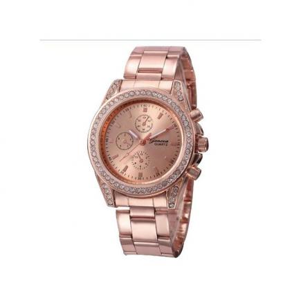 Montre Femme A Quartz - Rose / Or