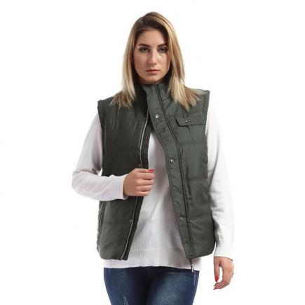 Women Vest_Olive