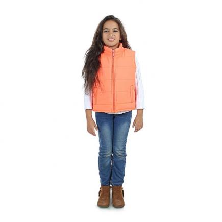 Solid Girls Vest - Salmon