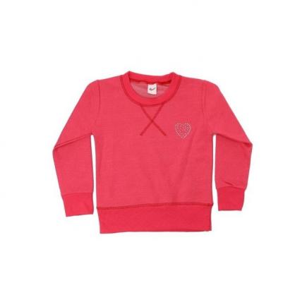 Girls Round Neck Sweat Shirt - Pink