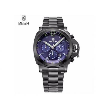 Relogio Masculino Megir Mens Watches Top Brand Luxury Famous Chronograph Sports Watches For Men Clock Quartz Wristwatch 3006