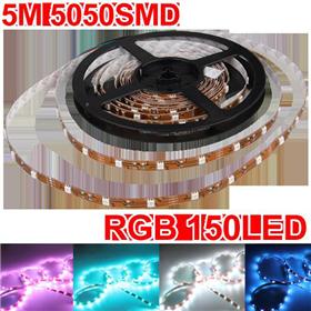 5M 5050 150 SMD RGB Super Bright Waterproof LED Strip Light