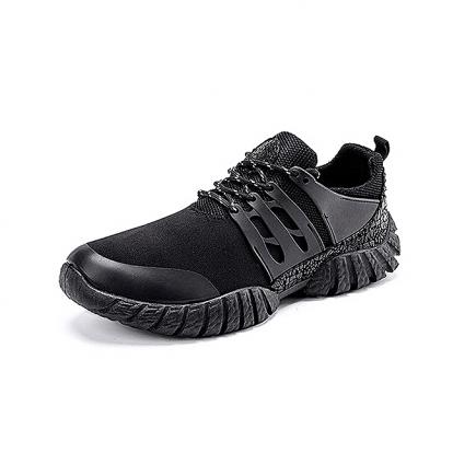 Men's Breathable Mesh Gym Casual Fashion Shoes- Black (1 Unit Per Customer)