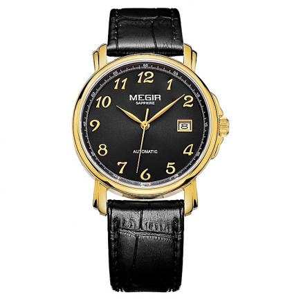 (megir) Men's Watches Mechanical Watches Full Automatic Fashion Men's 62013g-Black