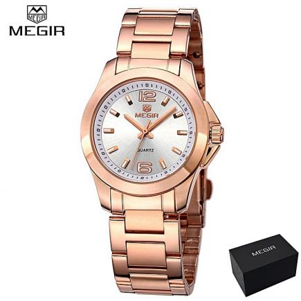 MEGIR 5006 Women Watch New Quartz Top Brand Luxury Fashion Wristwatches Ladies Gift