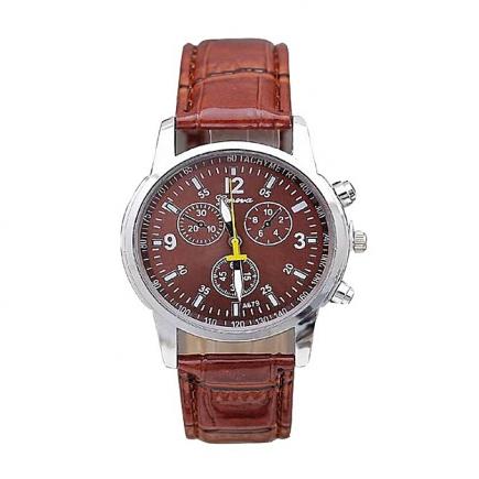 Leather Wrist Watch - Brown