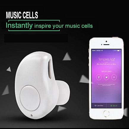 Bluetooth Headphones Mini S530 Earphone Mic Earbud Earphones Microphone Headphone Sport Stereo Earpiece(White)