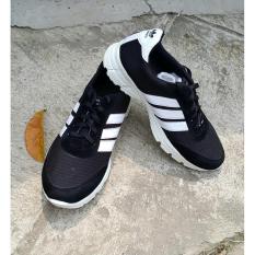 Sepatu Pria Kets Olagraga Hitam Lis Putih