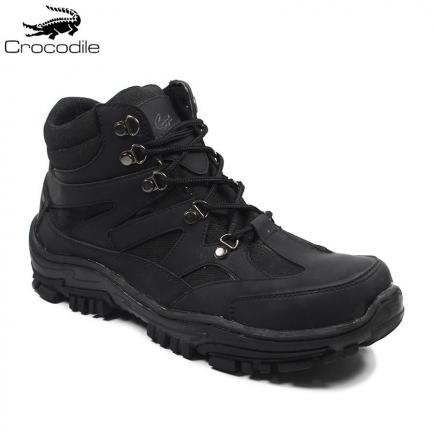 Crocodile Delta Navigator Hitam Sepatu Boots Pria Safety Tracking Ujung Besi Proyek Kerja Lapangan Hiking Touring Bikkers