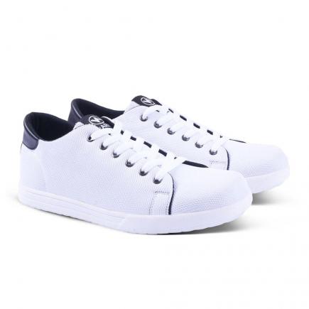 Sepatu Sneakers Pria 048 Sepatu Kets dan Casual Cowok utk Sport Sekolah Kerja Murah Berkualitas / Sneaker Cowo gaya simple elegan - Putih