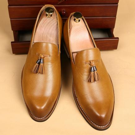 Yealon Hitam Klasik Inggris Brogue Sepatu Pria Oxford Berkualitas Tinggi Sepatu untuk Pria Kasual Sepatu Bisnis Sepatu Sepanjang Ujung Kaki Selip ukuran 38-43-intl