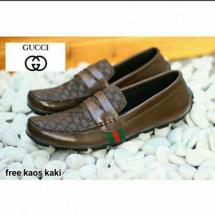 Sepatu pria loafer slip on guci ( lokal ) bandung