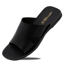 Baroon Sandal Kulit Pria - Hitam