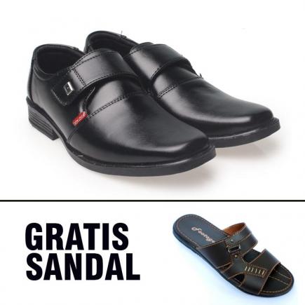 Sepatu Formal Pantofel Pria Footage D-04 Hitam FREE Footage Sandal R-03