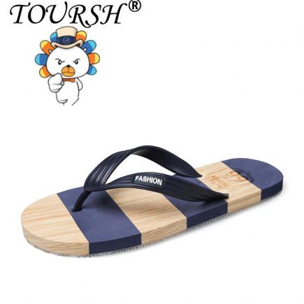 Toursh Sandal Jepit Pria Sandal Laki-laki Pria Kasual Modis Sandal Pantai 【Free Shipping】