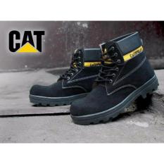 DOZN Sepatu boots caterpillar - caterpilar safety boots Hitam