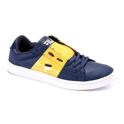 In Sneakers - Navy Blue & Light Yellow