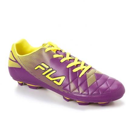 Breathable Cushioning Running Sneakers - Purple & Yellow