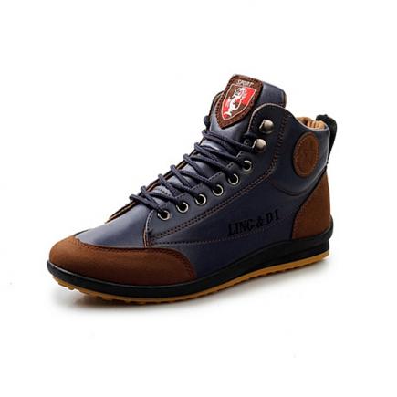 Men's High Top Sneakers - Blue