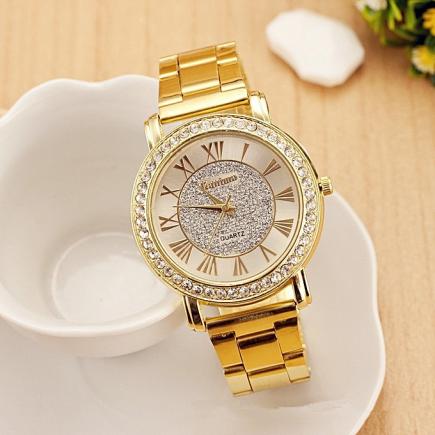 Rhinestone Women Dress Wristwatch