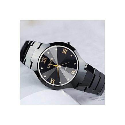 High Quality Steel Men & Women Watch For Lovers Man Ladies Quartz Waterproof Calendar Wrist Watch Luxury Bracelet Wedding Men Women Gift