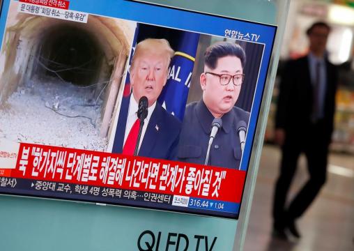 U.S. team in North Korea for talks on summit, Trump says