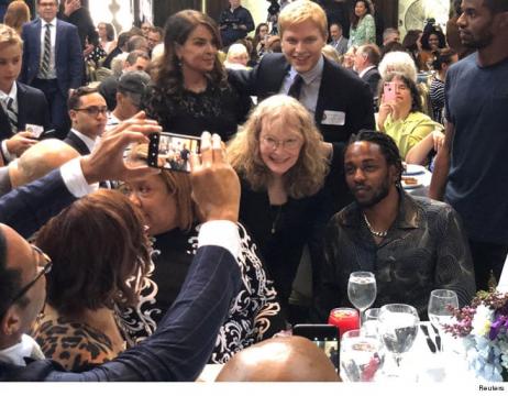 Kendrick Lamar's the Center of Attention at Pulitzer Prize Luncheon
