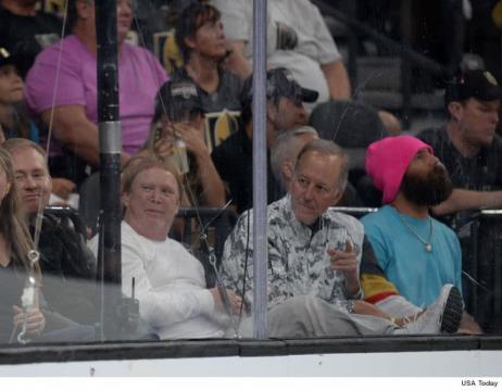 Oakland Raiders Owner Hits Knights Game, Commitment to Vegascellence