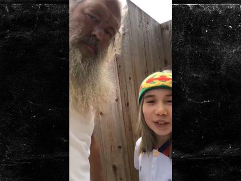 Lil Tay Hanging with Legendary Producer Rick Rubin