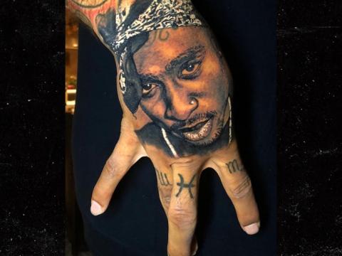 Matt Barnes Gets Insanely Real Tupac Tattoo On Right Hand
