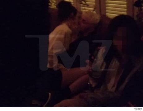 Kendall Jenner Kissing Gigi and Bella Hadid's Brother, Anwar