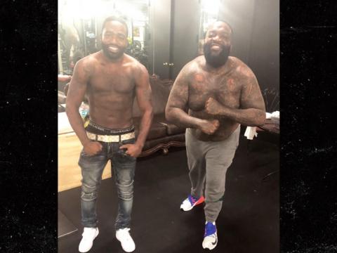 Rick Ross Hits the Boxing Gym with Adrien Broner, Check Out These Hands!