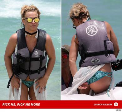 Britney Spears Suffers Atomic Wedgie On Jet Ski