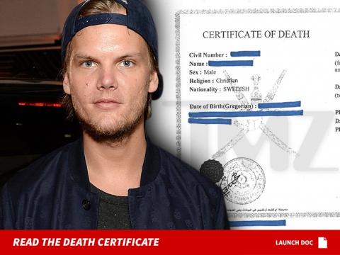 Avicii's Death Certificate Reveals Islamic Calendar Reference