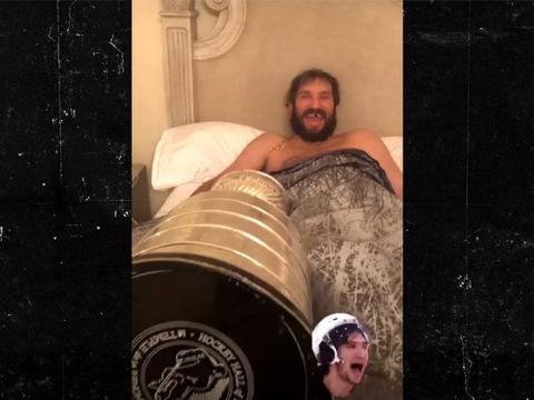 Alexander Ovechkin Takes Stanley Cup to Bed