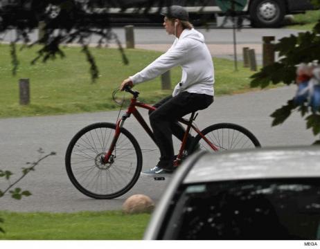 Brad Pitt Riding His Bike After Angelina Jolie Custody Battle