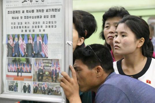 Trump says summit removed North Korean nuclear threat, Democrats doubtful