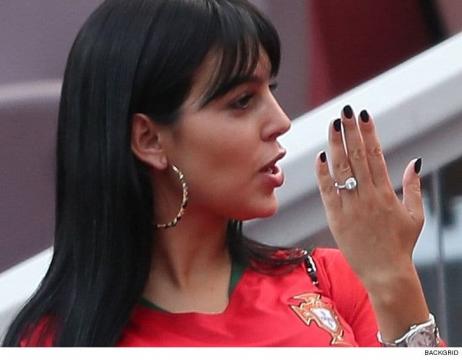 Cristiano Ronaldo's Baby Mama Flashes Massive Diamond Ring