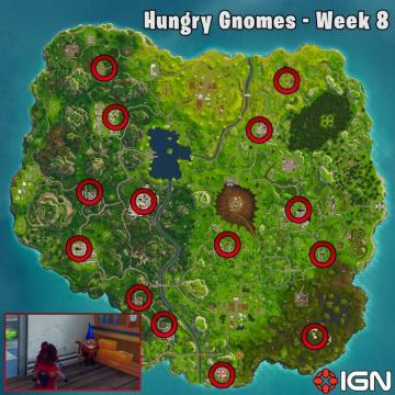 Fortnite Week 8 Hungry Gnome Map