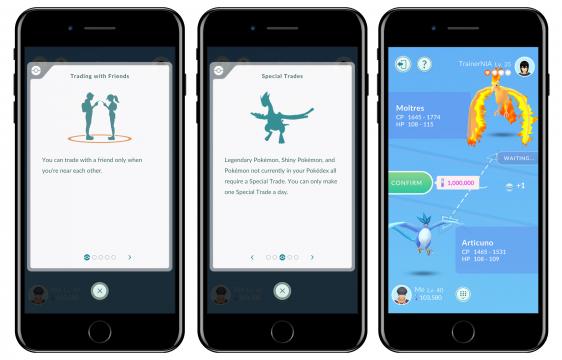 Trading Is Now Available in Pokemon Go