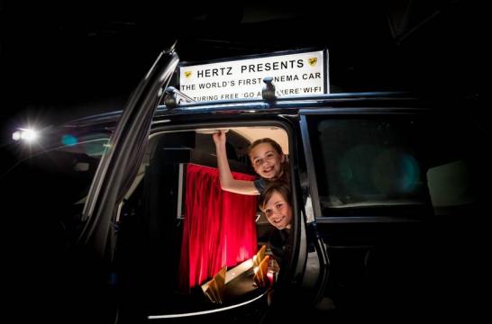 Hertz introduces "Cinema Cars" which are what we will all be driving in soon