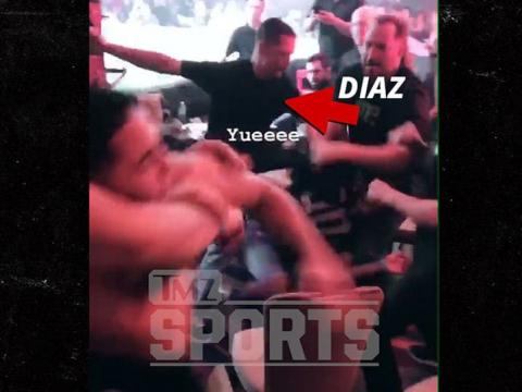 Nate Diaz Fights In Stands at MMA Event, Again