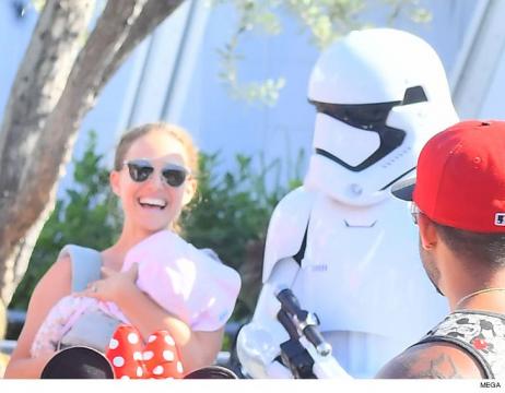 Natalie Portman Having a Blast with Her Kids at Disneyland