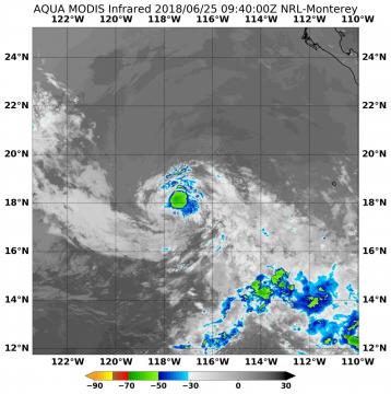 NASA looks at Daniel's concentrated center